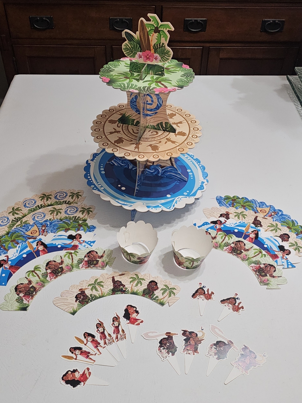 Disney Moana 3 Tier Cupcake Stand